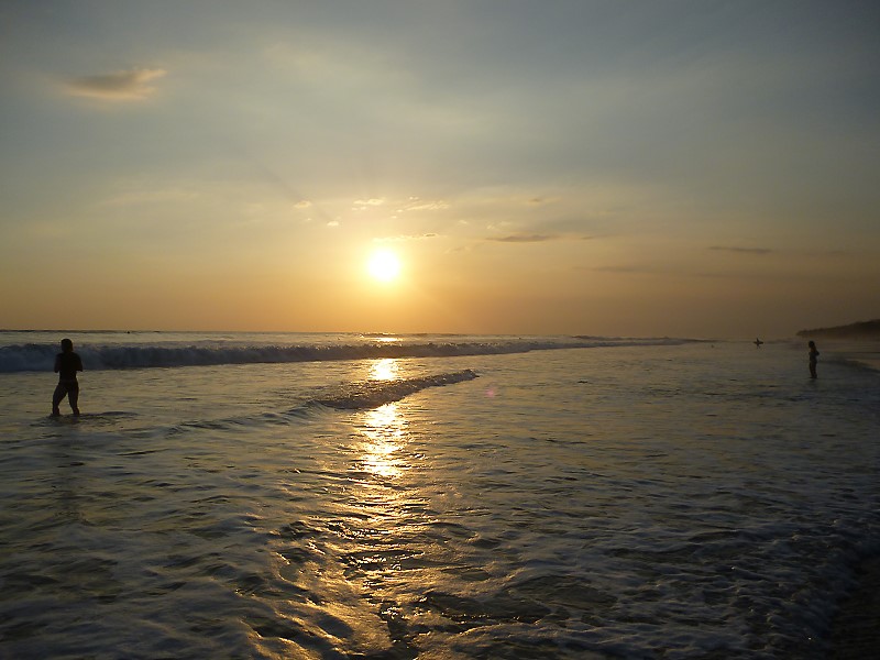 Santa Teresa beach near to sunset